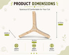 Catmos DIY Claw Axis 6-in-1 Cat Scratcher with Free Catnip
