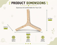 Catmos DIY Claw Axis 6-in-1 Cat Scratcher with Free Catnip