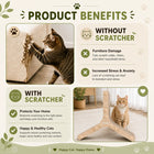 Catmos DIY Claw Axis 6-in-1 Cat Scratcher with Free Catnip