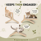 Catmos DIY Claw Axis 6-in-1 Cat Scratcher with Free Catnip