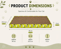 Catmos Double Wide Cat Reversible Scratcher with Tray