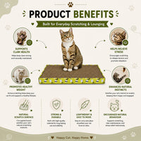 Catmos Double Wide Cat Reversible Scratcher with Tray