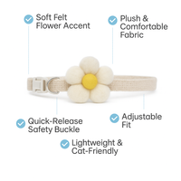 ZL Blossom Bloom Vanilla Cat Collar