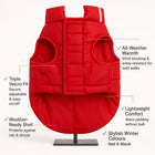ZL Cozy Shield Dog Jacket - Red