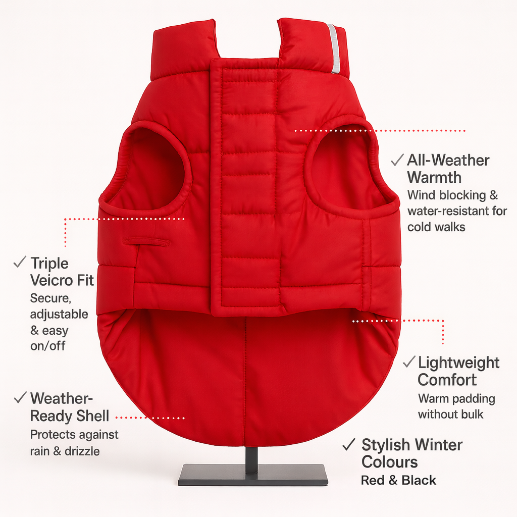 ZL Cozy Shield Dog Jacket - Red