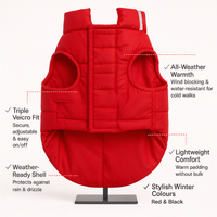 ZL Cozy Shield Dog Jacket - Red