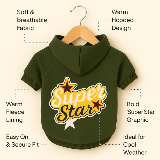 ZL Super Star Dog Hoodie