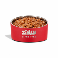 ZL Ultimate Double Walled Cat Bowl - Red - 250ml