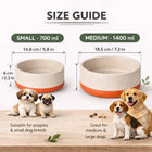 ZL Rice Husk Dog Bowl – Orange