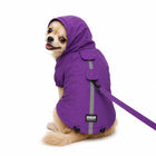 ZL Rain-Ready Dog Raincoat – Quick-Fastening Waterproof Monsoon Jacket (Purple)