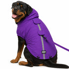 ZL Rain-Ready Dog Raincoat – Quick-Fastening Waterproof Monsoon Jacket (Purple)