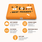 ZL Forever Best Friends Dog Flat Bed - Small – 60cm - Mustard Yellow