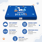 ZL Sweet Dreams Nap Dog Flat Bed - Small – 60cm - Blue