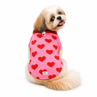 ZL Love Stitch Pink Heart Dog T-Shirt