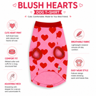 ZL Love Stitch Pink Heart Dog T-Shirt