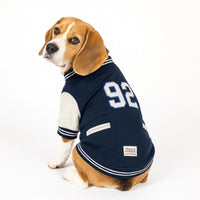 ZL Varsity Campus Pup Navy Jacket for Dogs
