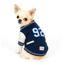 ZL Varsity Campus Pup Navy Jacket for Dogs