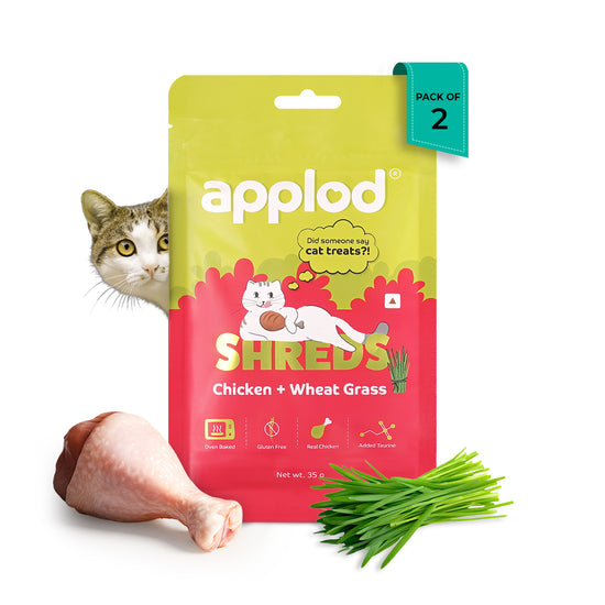 Applod Chicken with Wheat Grass Cat Treat - 35g