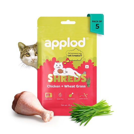Applod Chicken with Wheat Grass Cat Treat - 35g