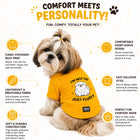 Zigly Lifestyle Fab & Fluffy Dog T-Shirt - Yellow