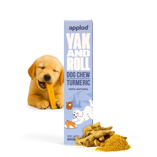 Applod Yak & Roll Turmeric Yak Chew for Dogs
