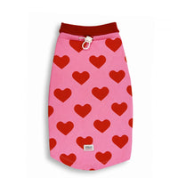 ZL Love Stitch Pink Heart Dog T-Shirt