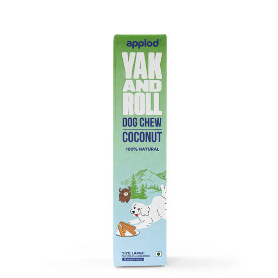 Applod Yak & Roll Coconut & Himalayan Cheese Long-Lasting Dog Chew