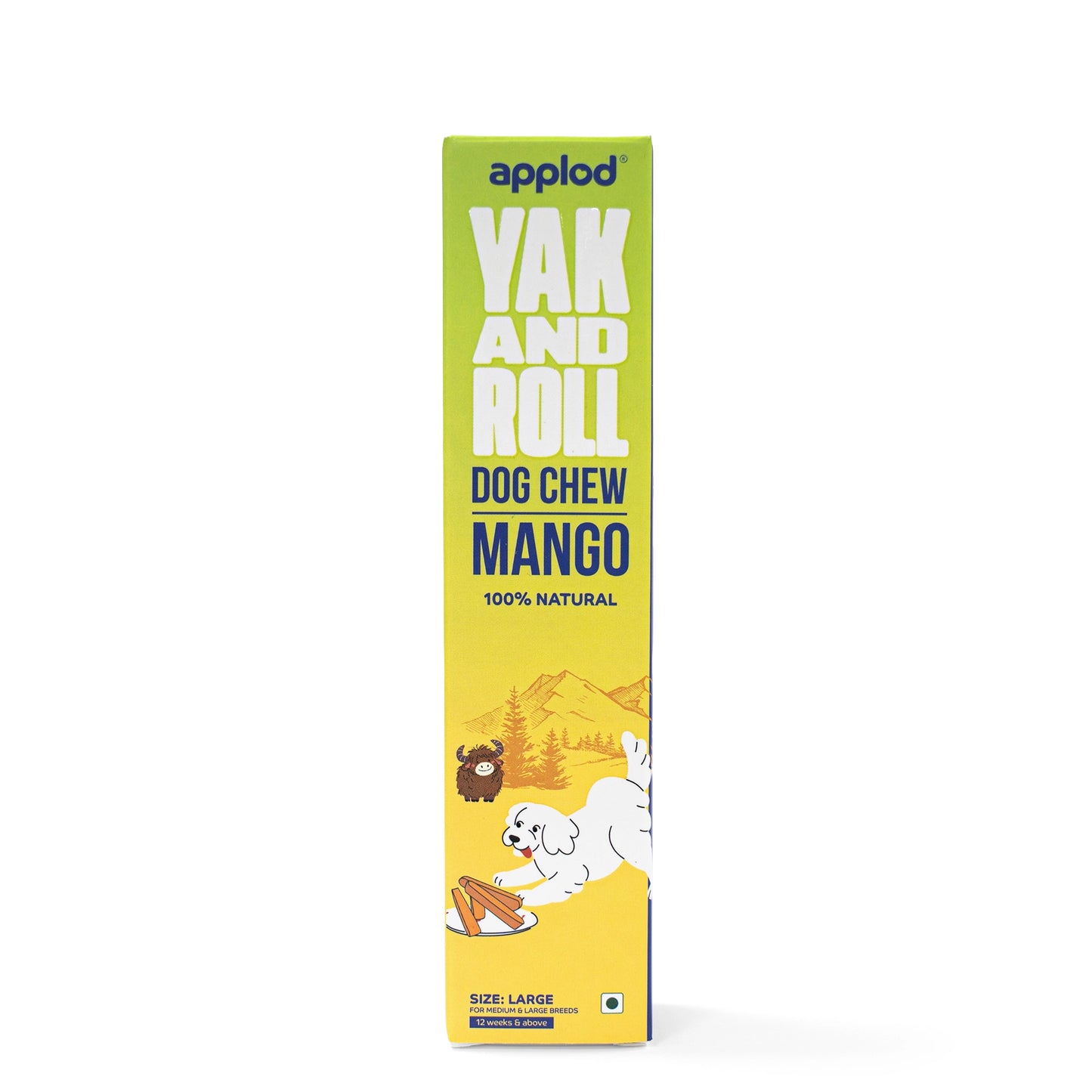 Applod Yak & Roll Mango & Himalayan Cheese Long-Lasting Dog Chew