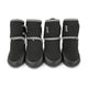 Pod Non-Slip Sole Outdoor Long Boots With Reflective Straps For Dogs - Black
