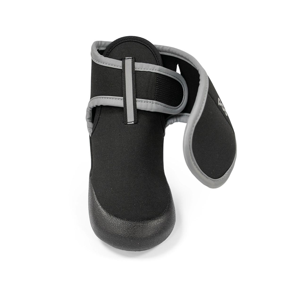 Pod Non-Slip Sole Outdoor Long Boots With Reflective Straps For Dogs - Black