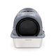 Catmos Stainless Steel Enclosed Cat Litter Box - Grey - 61x41x41cm (LxWxH)