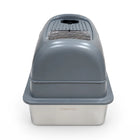 Catmos Stainless Steel Enclosed Cat Litter Box - Grey - 61x41x41cm (LxWxH)