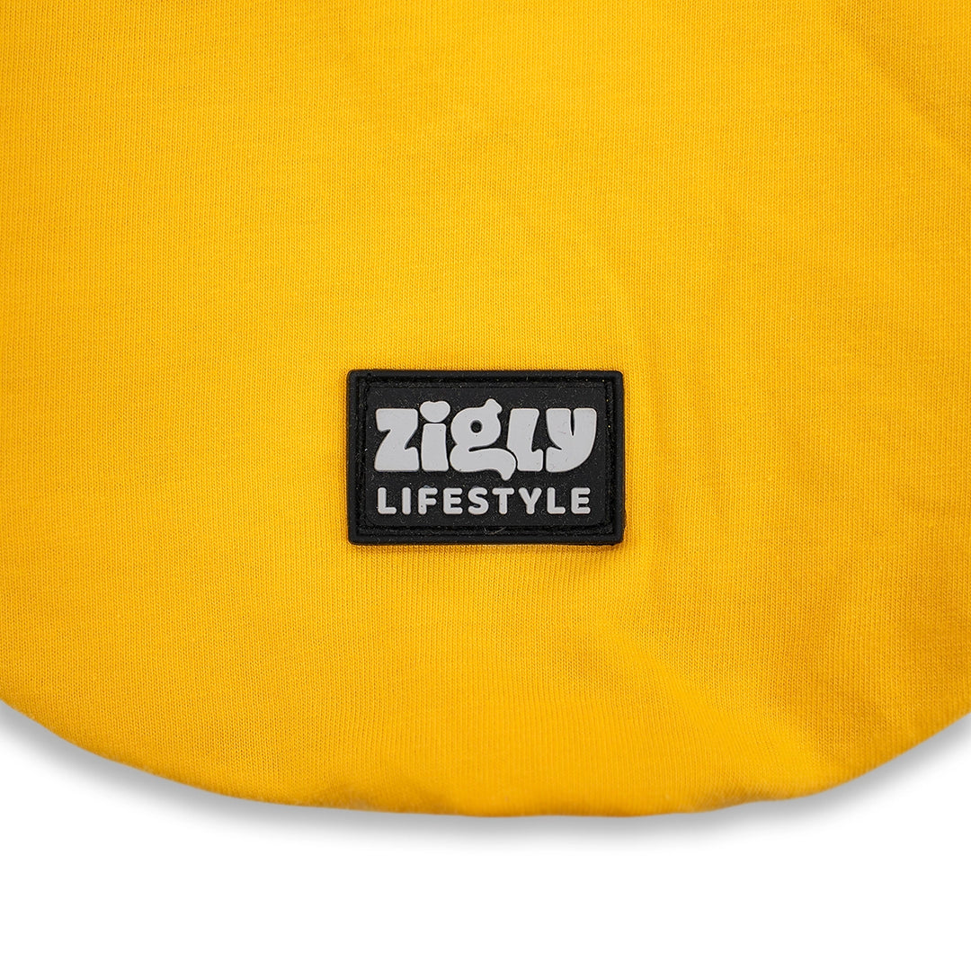 Zigly Lifestyle Fab & Fluffy Dog T-Shirt - Yellow