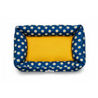 ZL Daisy Printed Lounger Dog Bed - Navy