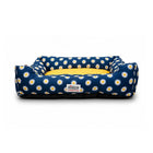 ZL Daisy Printed Lounger Dog Bed - Navy