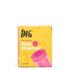 Zigly Fur Pro small silicone paw washer with ultra soft bristles in yellow packaging