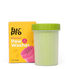 Furpro large silicon brush paw washer with soft bristles in green and translucent container with yellow box packaging