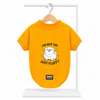 Zigly Lifestyle Fab & Fluffy Dog T-Shirt - Yellow