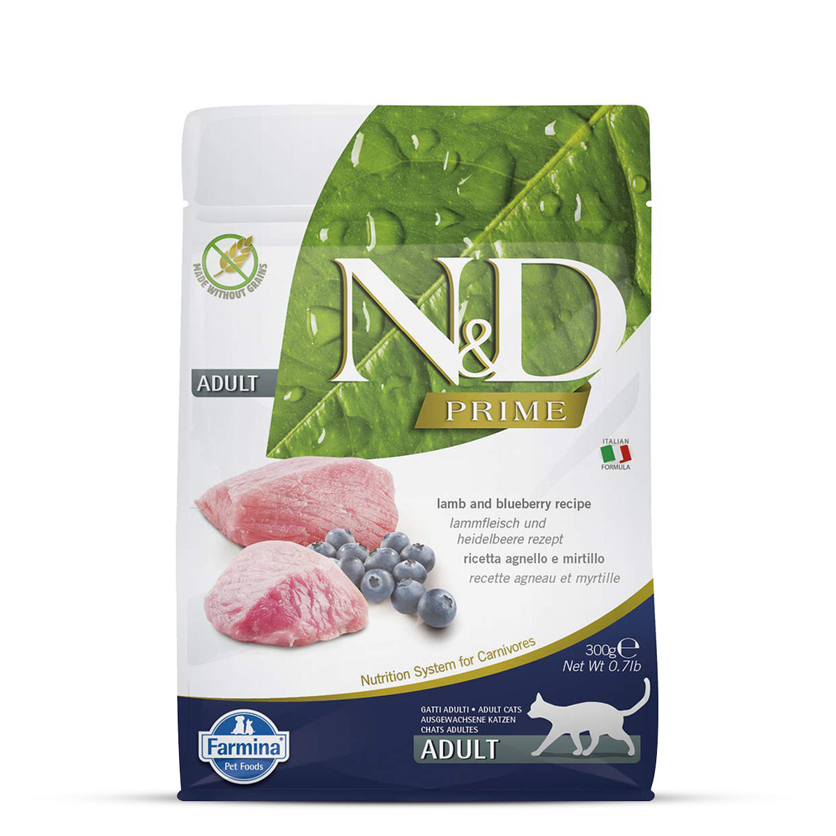 Farmina N&D Grain Free Pumpkin Lamb & Blueberry Wet Cat Food - All Breed Adult - 800g