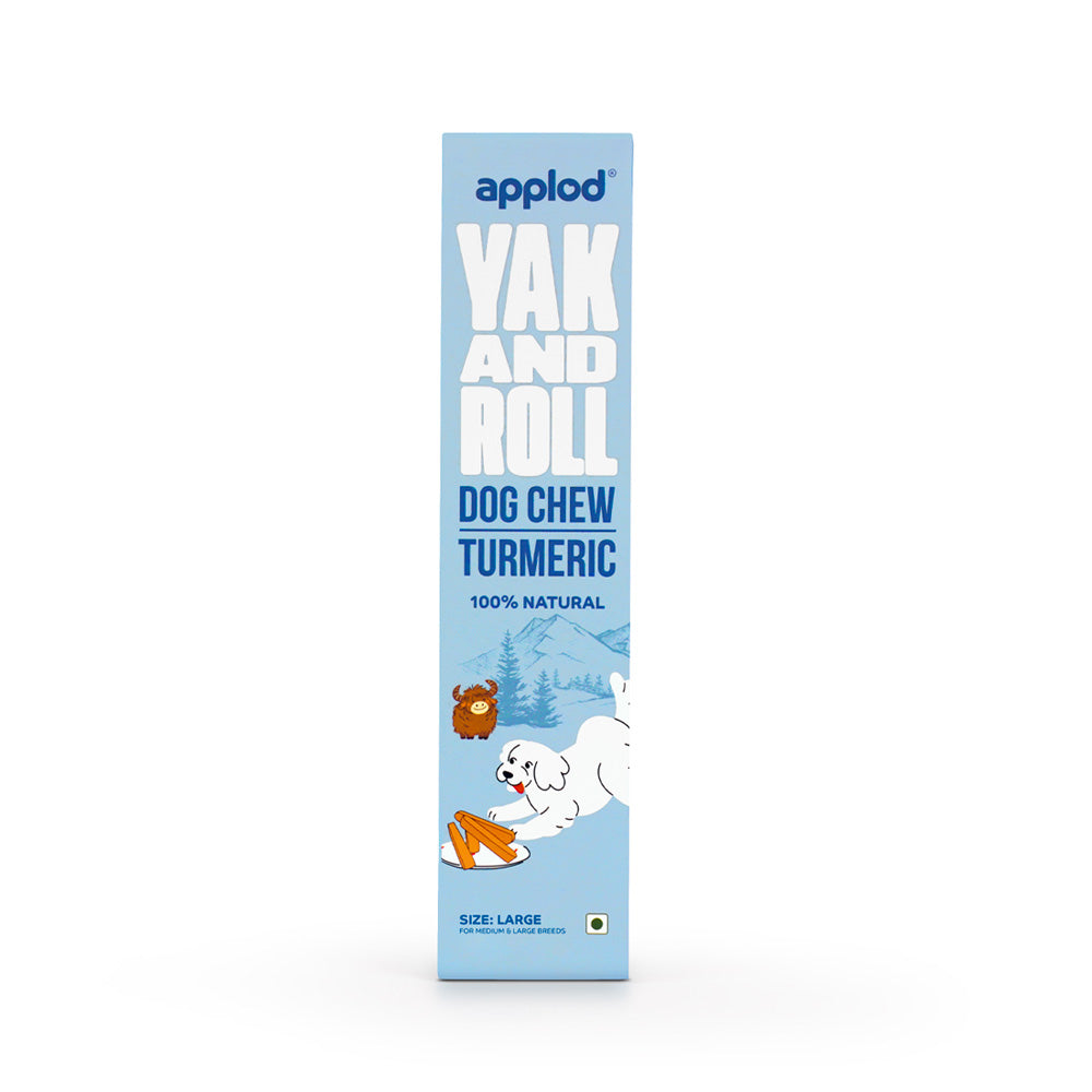 Applod Yak & Roll Turmeric Yak Chew for Dogs