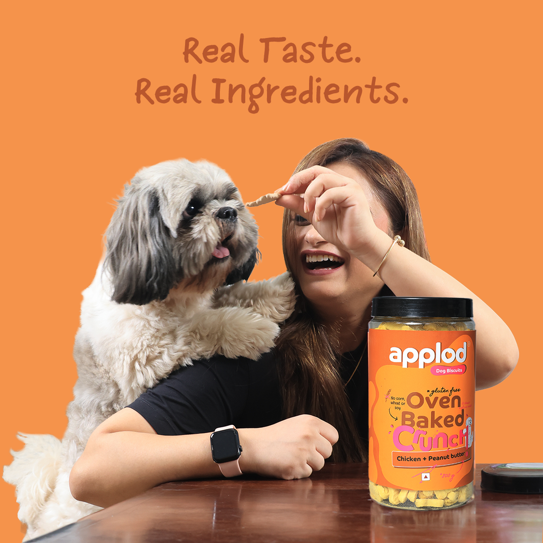 Applod Crunch-a-Licious Gluten Free Chicken and Peanut Butter Dog Biscuits - 800g