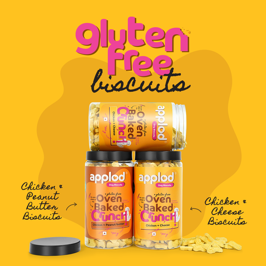 Applod Crunch-a-Licious Gluten Free Chicken & Cheese Dog Biscuits - 800g