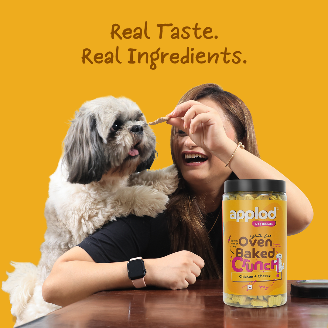 Applod Crunch-a-Licious Gluten Free Chicken & Cheese Dog Biscuits - 800g