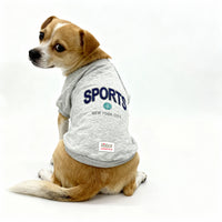 ZL Varsity Game Of Bones Sweatshirt for Dogs - Grey Melange