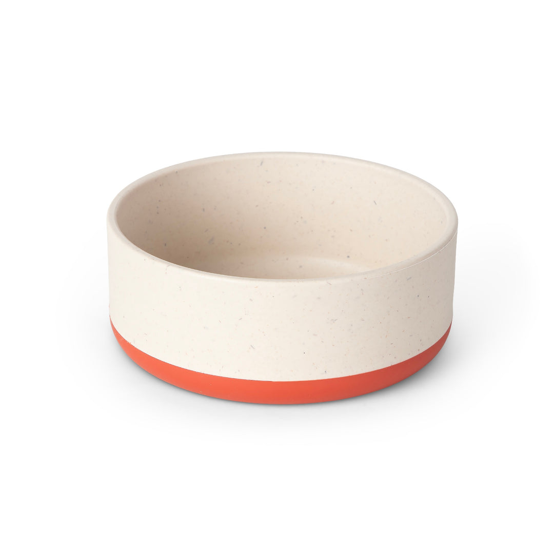 ZL Rice Husk Dog Bowl – Orange