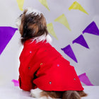 Furries Mirror Work Electric Red Kurta For Dogs - Zigly