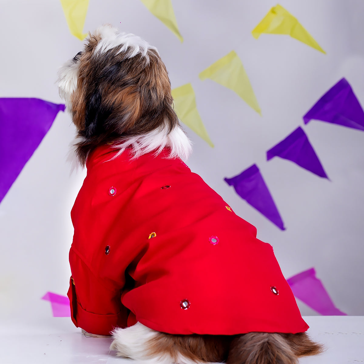 furries-mirror-work-electric-red-kurta-for-dogs