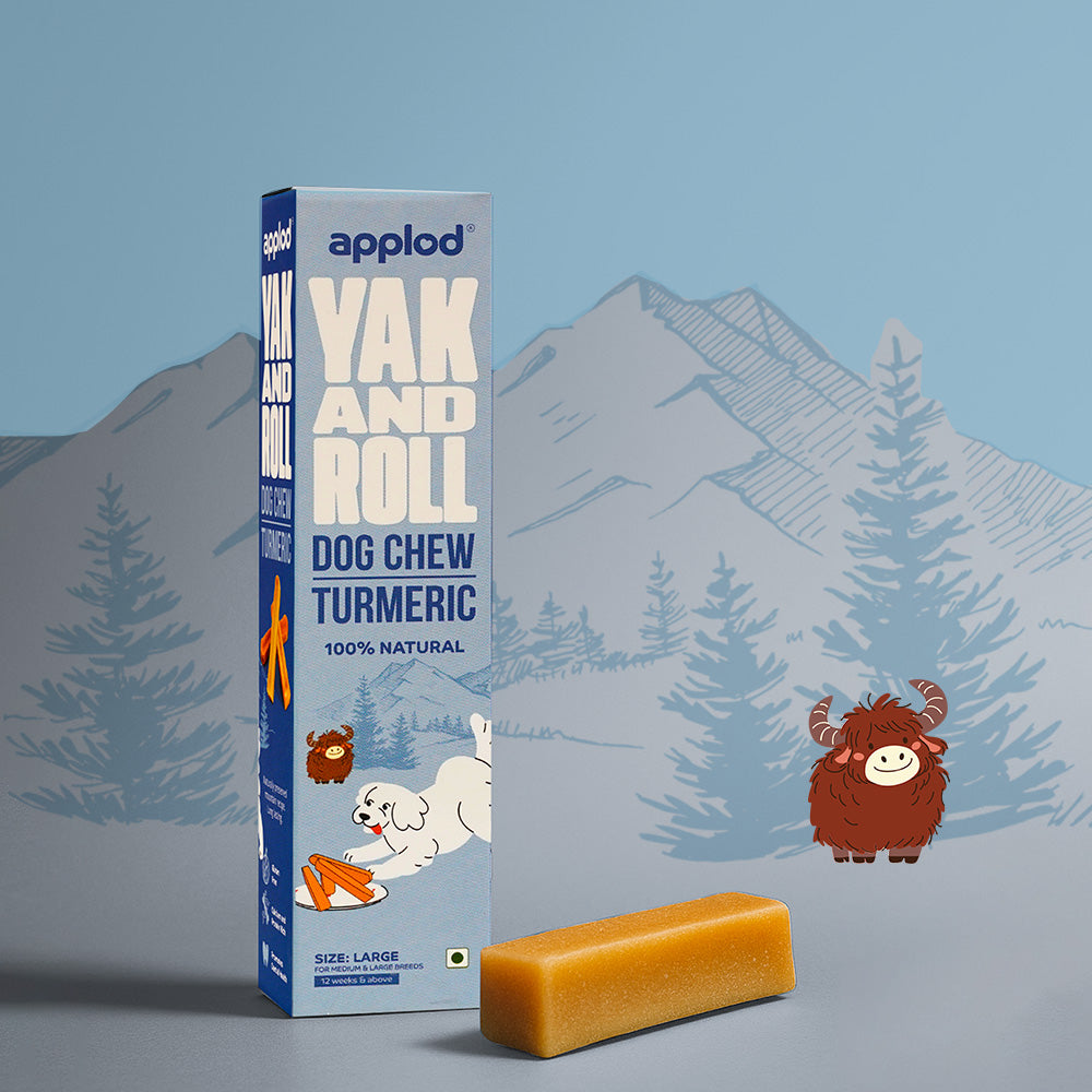 Applod Yak & Roll Turmeric Yak Chew for Dogs