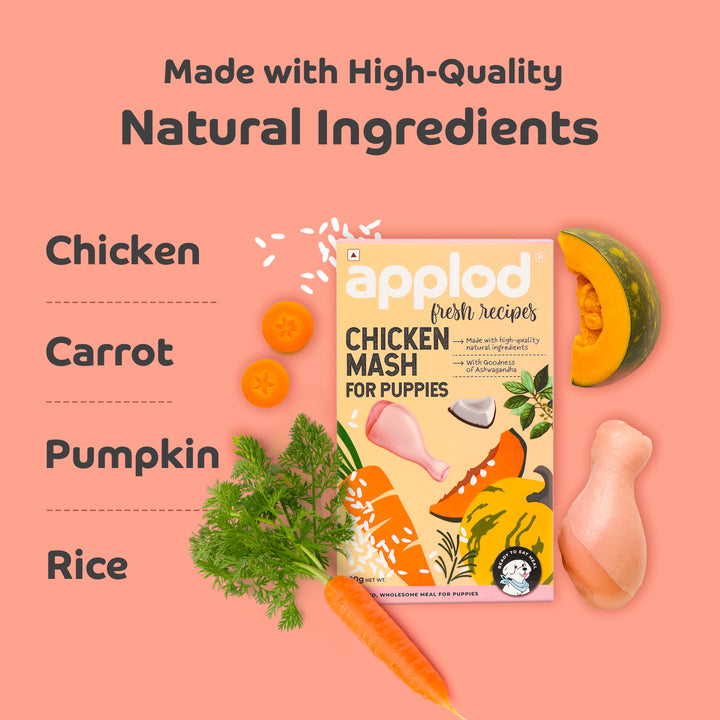 Applod Chicken Mash For Puppies Fresh Dog Food