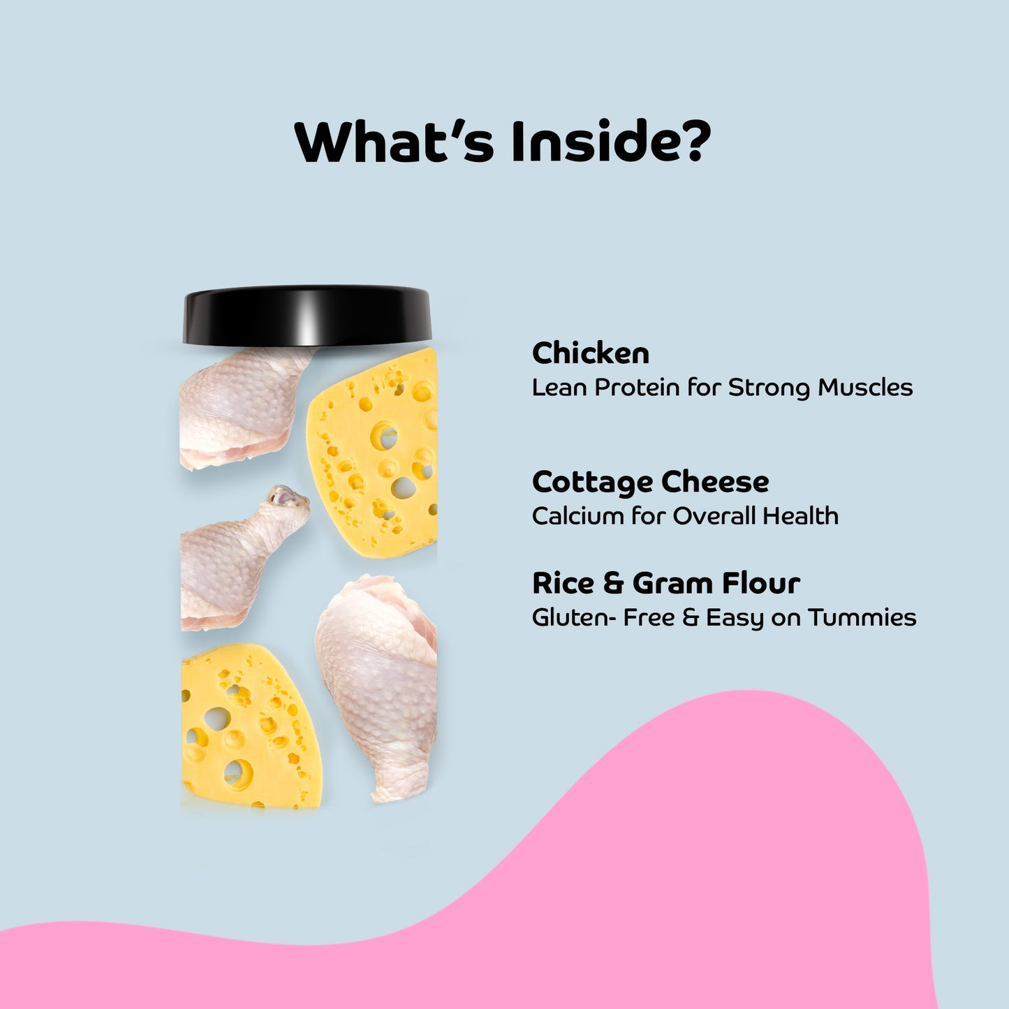 Applod Crunch-a-Licious Gluten Free Chicken & Cheese Dog Biscuits - 800g